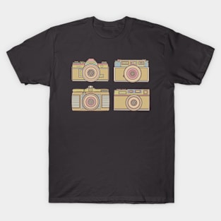 Yellow Retro Camera T-Shirt